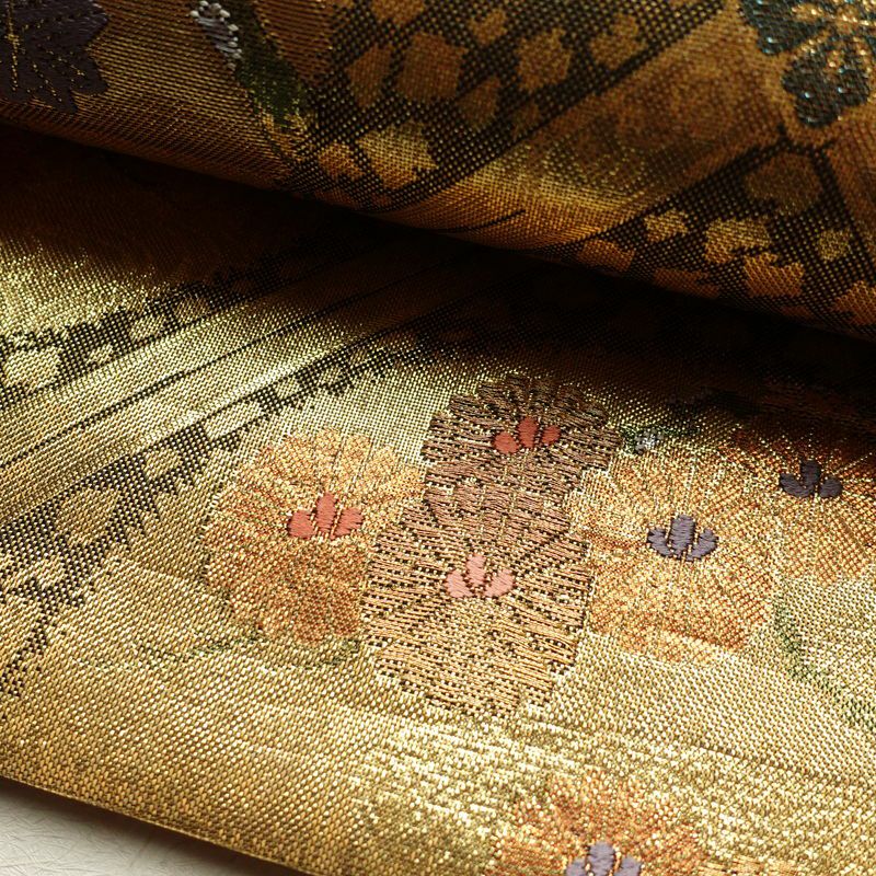 袋帯 六通柄 フォーマル用 正絹 古典柄 金・銀_画像6