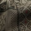 紬 良品 正絹 幾何学柄・抽象柄 袷仕立て 身丈159.5cm 裄丈64.5cm 紬着物 茶_画像20