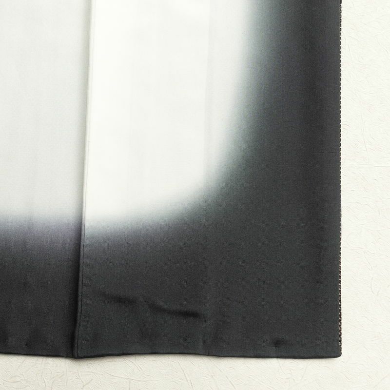 紬 良品 正絹 幾何学柄・抽象柄 袷仕立て 身丈157.5cm 裄丈64.5cm 紬着物 茶_画像20