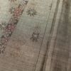 紬 良品 しつけ糸付き 正絹 花柄 袷仕立て 身丈163cm 裄丈65cm 紬着物 茶_画像7