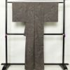 紬 良品 正絹 風景柄 袷仕立て 身丈162.5cm 裄丈67.5cm 紬着物 茶_画像2