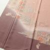 色留袖 良品 蘇州刺繍 一つ紋付き 正絹 古典柄 袷仕立て 身丈162.5cm 裄丈68.5cm 一部しつけ糸付き 着物 ピンク_画像4