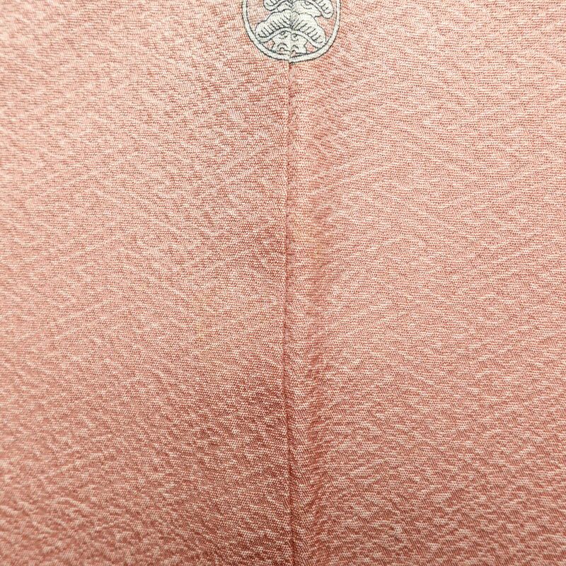 色留袖 良品 蘇州刺繍 一つ紋付き 正絹 古典柄 袷仕立て 身丈162.5cm 裄丈68.5cm 一部しつけ糸付き 着物 ピンク_画像12