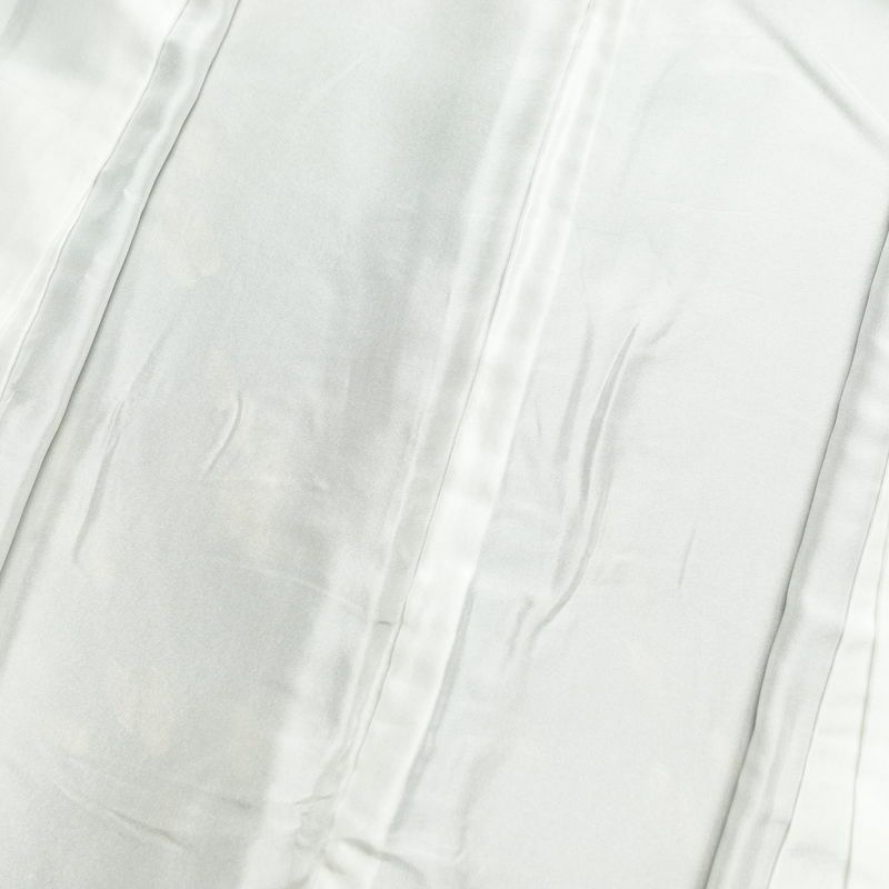 小紋 縮緬 正絹 木の葉・植物柄 袷仕立て 身丈169.5cm 裄丈71cm 小紋着物 黄・黄土色_画像18