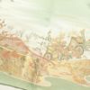 色留袖 良品 王宮紫苑圖 一つ紋付き ちりめん 正絹 古典柄 袷仕立て 身丈167.5cm 裄丈68.5cm 金糸 着物 御所車 緑・うぐいす色_画像12