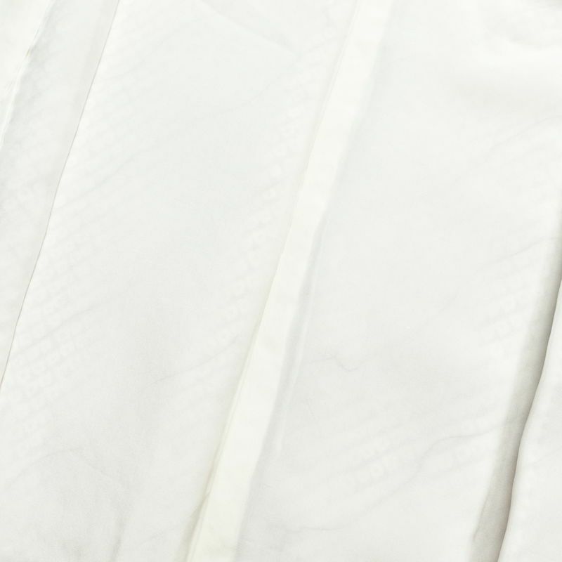 付け下げ 良品 絞り 正絹 古典柄 袷仕立て 身丈163.5cm 裄丈65.5cm 着物 附下 小豆・エンジ_画像17