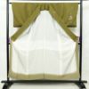訪問着 良品 落款入り 正絹 祇園まつり 人物・動物柄 袷仕立て 身丈153.5cm 裄丈63.5cm 着物 緑・うぐいす色_画像3