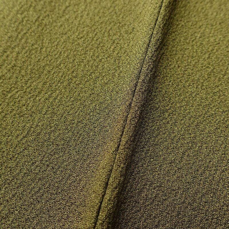 訪問着 良品 落款入り 正絹 祇園まつり 人物・動物柄 袷仕立て 身丈153.5cm 裄丈63.5cm 着物 緑・うぐいす色_画像9