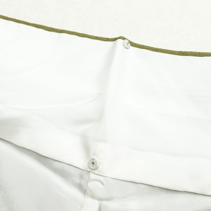 訪問着 良品 落款入り 正絹 祇園まつり 人物・動物柄 袷仕立て 身丈153.5cm 裄丈63.5cm 着物 緑・うぐいす色_画像19