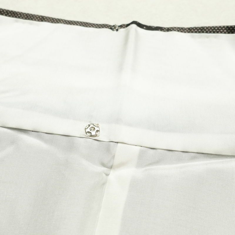 紬 正絹 古典柄 袷仕立て 身丈158cm 裄丈63.5cm 紬着物 茶_画像17