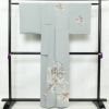 付け下げ 縮緬 正絹 古典柄 袷仕立て 身丈160.5cm 裄丈67cm 箔 附下 着物 青・紺_画像2