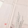 付け下げ しつけ糸付き 正絹 木の葉・植物柄 袷仕立て 身丈164.5cm 裄丈65.5cm 着物 附下 刺繍 ピンク_画像5