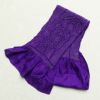 帯揚げ 絞り 正絹 花柄 紫・藤色_画像1