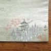 袋帯 京都 京北山 フォーマル用 正絹 風景柄 金・銀_画像5