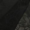 盛夏 美品 羽織 しつけ糸付き 一つ紋付き 正絹 花柄 単衣仕立て 身丈80.5cm 裄丈68cm 黒_画像12