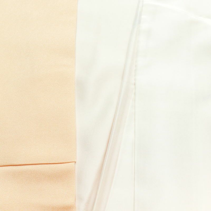 訪問着 正絹 古典柄 袷仕立て 身丈162.5cm 裄丈65cm 共八掛 着物 金彩 橙_画像18