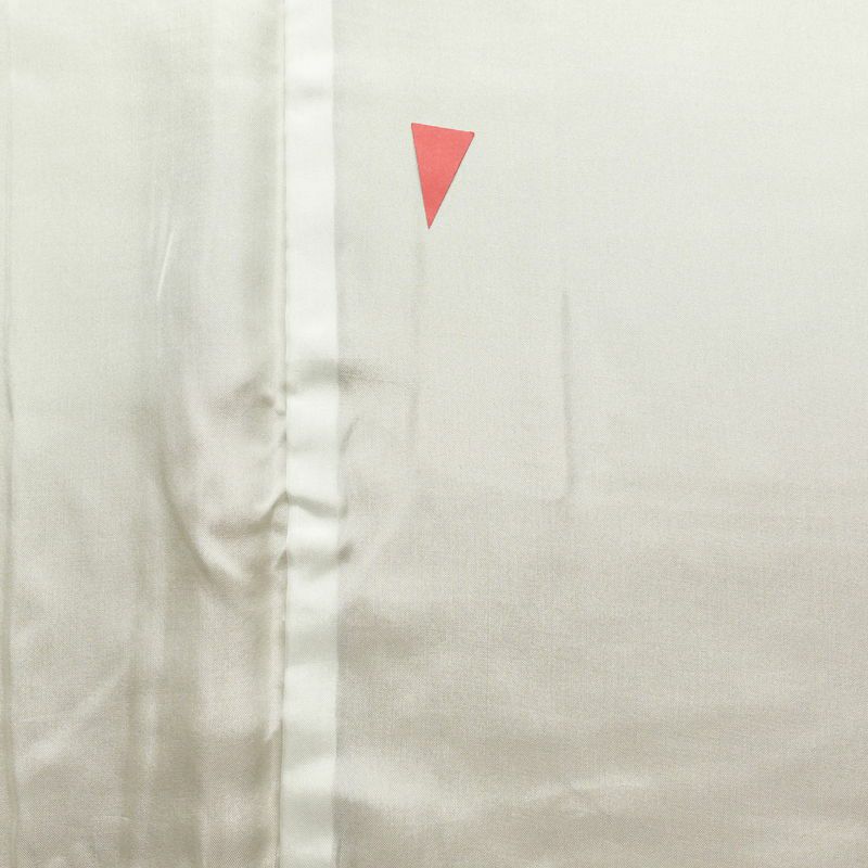 小紋 縮緬 総柄 正絹 花柄 袷仕立て 身丈166cm 裄丈63.5cm 一部しつけ糸付き 小紋着物 黄・黄土色_画像19