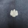 色無地 一つ紋付き 正絹 木の葉・植物柄 袷仕立て 身丈151.5cm 裄丈64cm 着物 青・紺_画像10