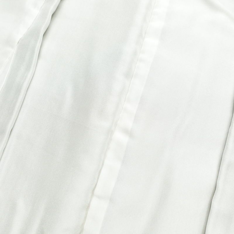 小紋 良品 しつけ糸付き 縮緬 正絹 縞柄・線柄 袷仕立て 身丈158cm 裄丈66cm 小紋着物 緑・うぐいす色_画像17