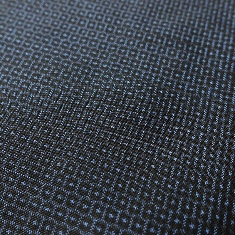 男性用 着物 アンサンブル 着物 羽織 セット品 正絹 亀甲柄 袷仕立て 身丈143.5cm 裄丈71.5cm 2点セット 青・紺_画像7