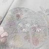 訪問着 良品 スワトウ刺繍 一つ紋付き 正絹 古典柄 袷仕立て 身丈154.5cm 裄丈64.5cm 着物 グレー_画像6