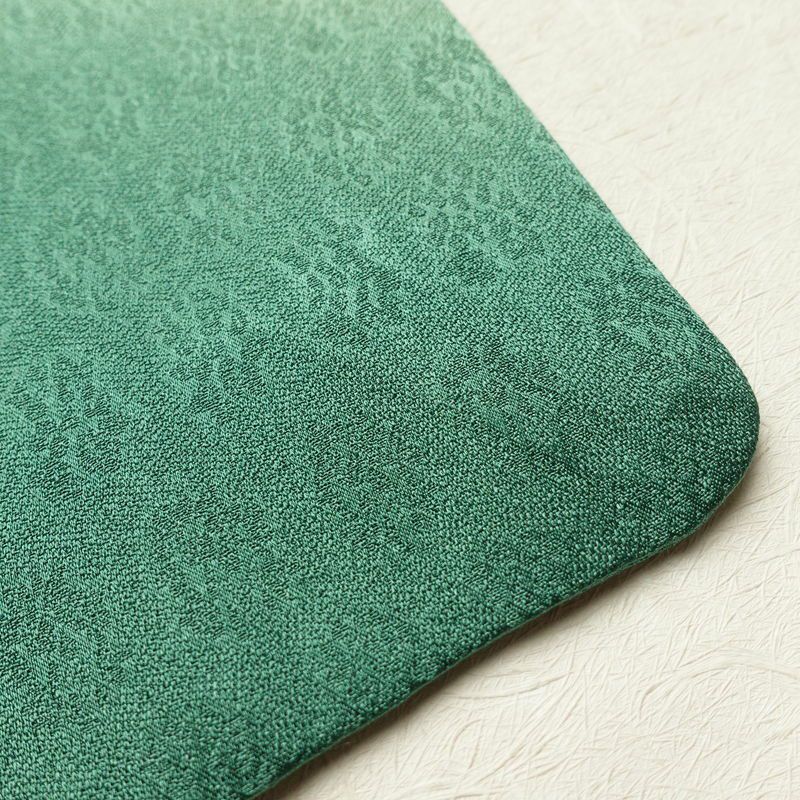 訪問着 良品 正絹 花柄 袷仕立て 身丈165cm 裄丈66.5cm 箔 刺繍 共八掛 金彩 緑・うぐいす色_画像15