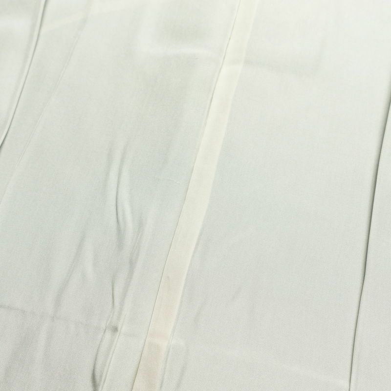 訪問着 良品 正絹 花柄 袷仕立て 身丈165cm 裄丈66.5cm 箔 刺繍 共八掛 金彩 緑・うぐいす色_画像18