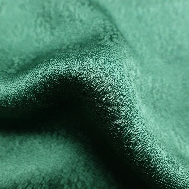 訪問着 良品 正絹 花柄 袷仕立て 身丈165cm 裄丈66.5cm 箔 刺繍 共八掛 金彩 緑・うぐいす色_画像21