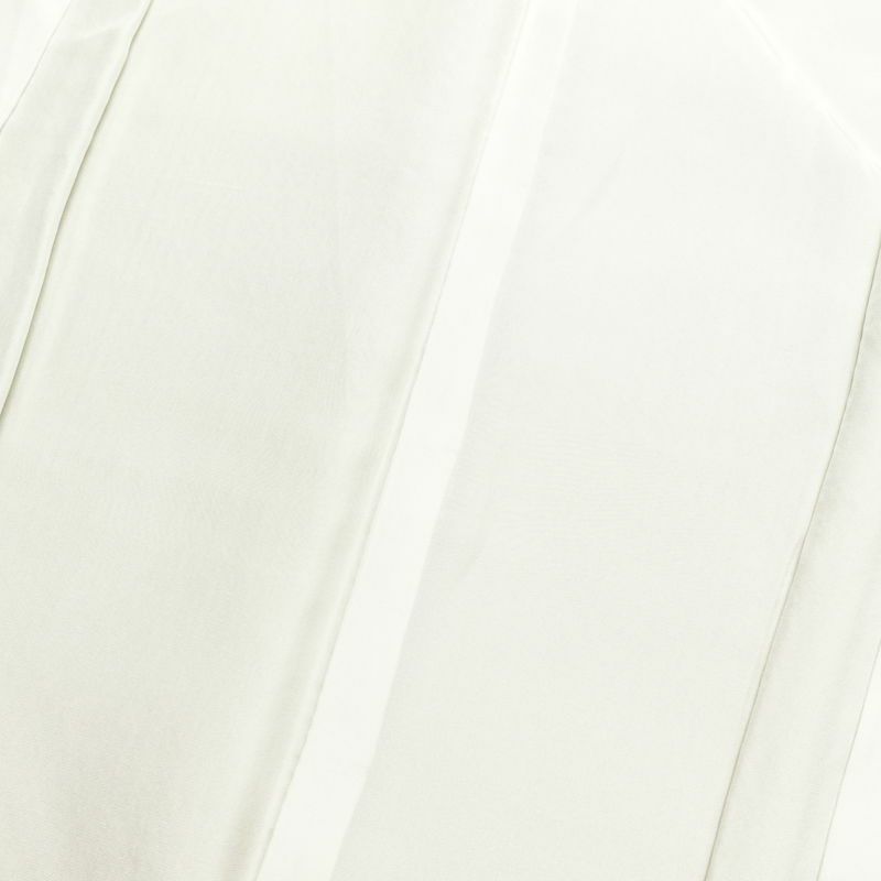 付け下げ 良品 スワトウ刺繍 縮緬 正絹 風景柄 袷仕立て 身丈155cm 裄丈63.5cm 金糸 附下 着 緑・うぐいす色_画像19