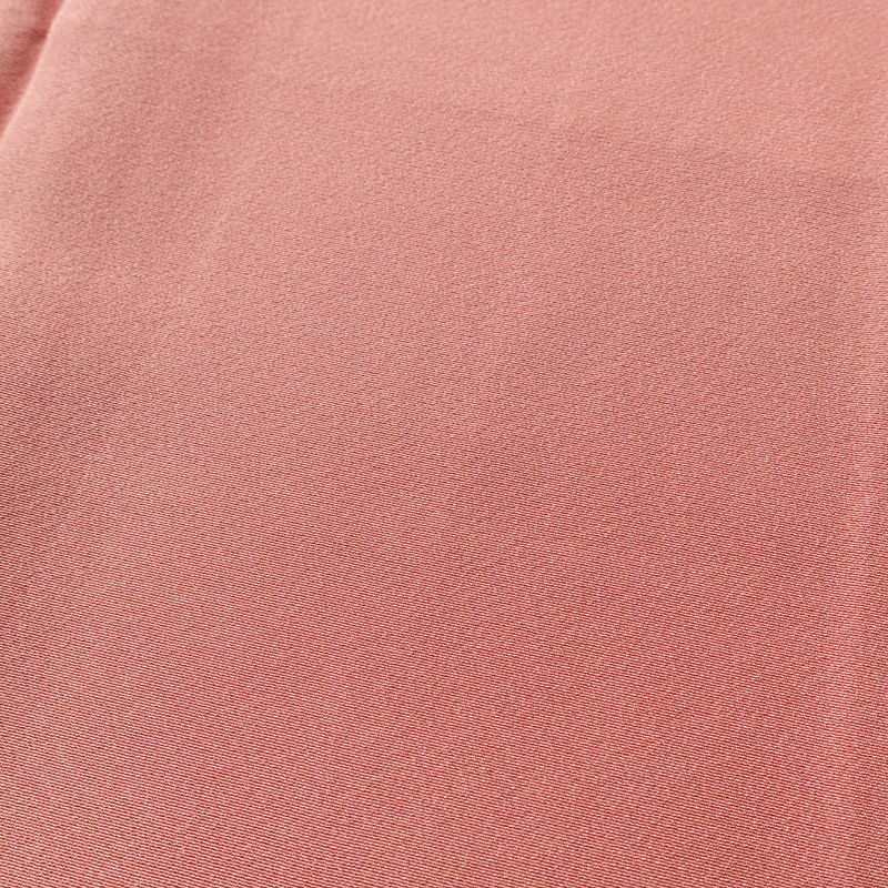 色無地 良品 縮緬 一つ紋付き 正絹 無地 袷仕立て 身丈157cm 裄丈66cm 一部しつけ糸付き 着物 ピンク_画像6