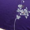 付け下げ しつけ糸付き 正絹 花柄 袷仕立て 身丈158.5cm 裄丈66cm 附下 着物 紫・藤色_画像11
