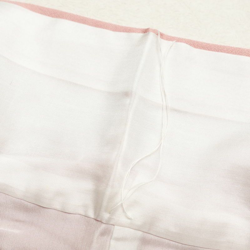 色留袖 一つ紋付き 正絹 流水・波柄 袷仕立て 身丈154.5cm 裄丈64cm 着物 ピンク_画像16