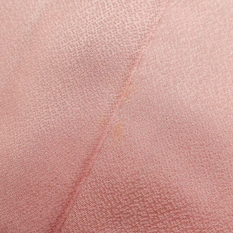 色留袖 一つ紋付き 正絹 流水・波柄 袷仕立て 身丈154.5cm 裄丈64cm 着物 ピンク_画像17