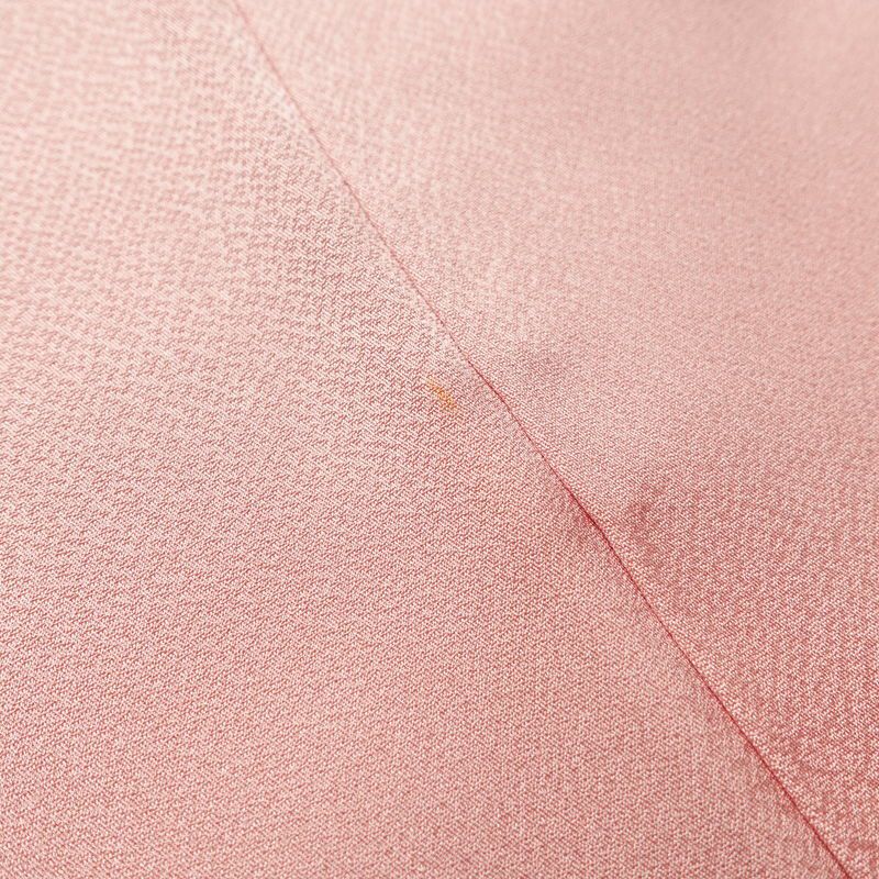 色留袖 一つ紋付き 正絹 流水・波柄 袷仕立て 身丈154.5cm 裄丈64cm 着物 ピンク_画像18