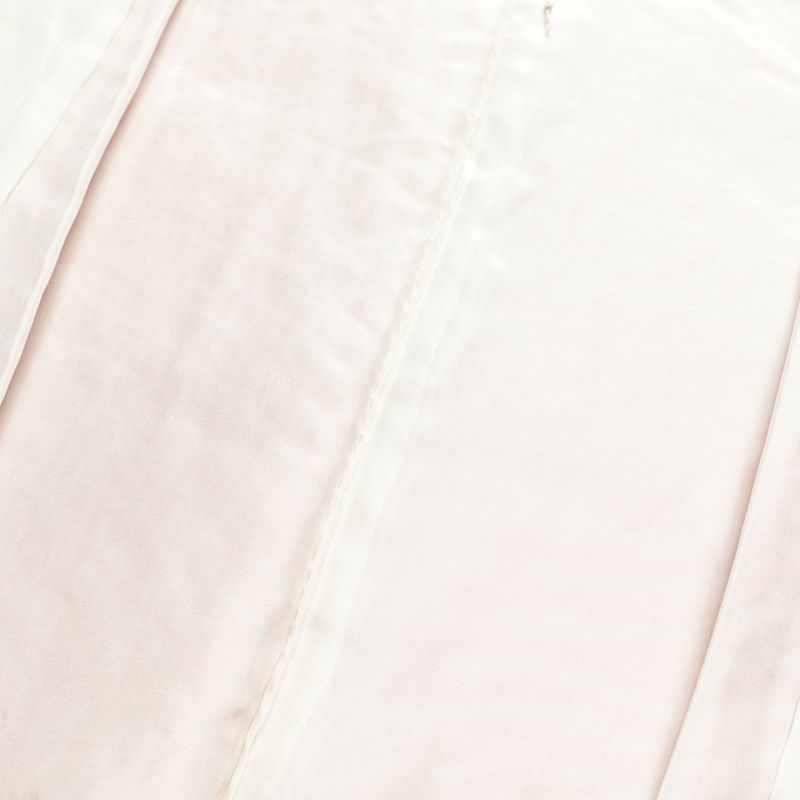 小紋 総絞り 正絹 流水・波柄 袷仕立て 身丈155.5cm 裄丈63cm 小紋着物 絞り 橙_画像16