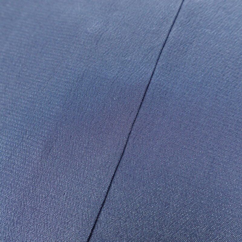 男性用 襦袢 正絹 木の葉・植物柄 袷仕立て 身丈135.5cm 裄丈70.5cm 青・紺_画像7