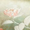 名古屋帯 太鼓柄 美品 正絹 花柄 名古屋仕立て 箔 ピンク_画像4