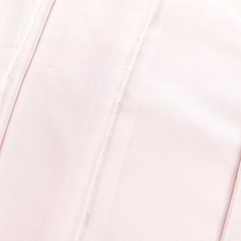 付け下げ 良品 スワトウ刺繍 縮緬 一つ紋付き 正絹 幾何学柄・抽象柄 袷仕立て 身丈164.5cm 裄丈67cm 一部しつけ糸付き 附下 着物 ピンク_画像19