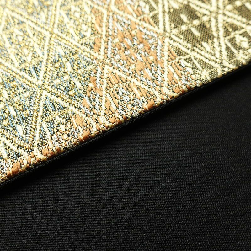 袋帯 六通柄 良品 フォーマル用 正絹 幾何学柄・抽象柄 多色使い_画像12