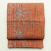 袋帯 全通柄 良品 リバーシブル 両面帯 一般用 正絹 古典柄 絞り風 麻の葉 桜 黄・黄土色_画像15