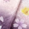 振袖 正絹 花柄 袷仕立て 身丈170.5cm 裄丈70.5cm 箔 金糸 桜 着物 成人式 二十歳の集い 紫・藤色_画像9