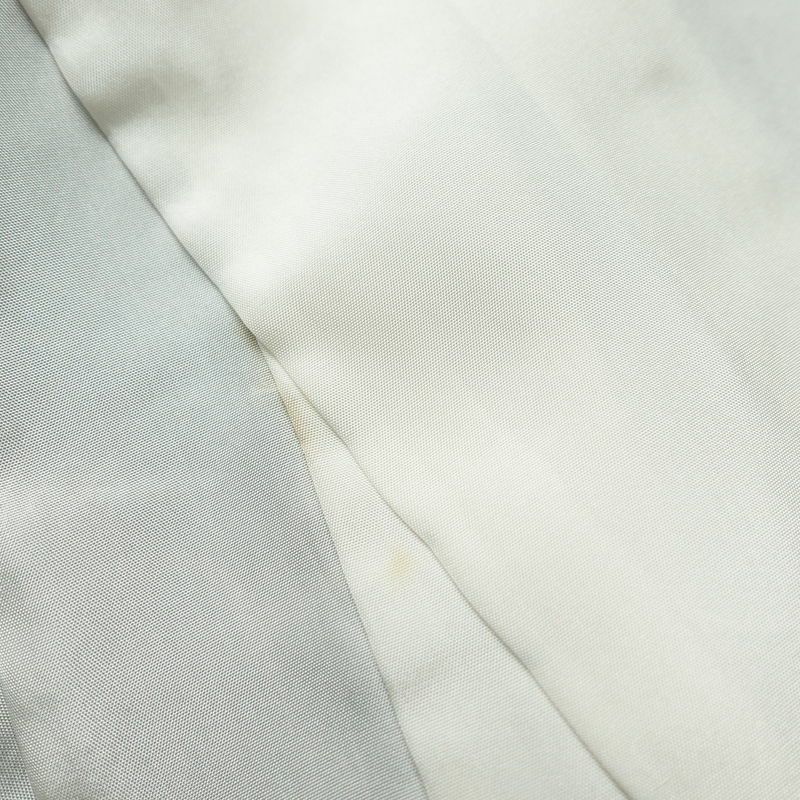 小紋 良品 縮緬 正絹 幾何学柄・抽象柄 袷仕立て 身丈158.5cm 裄丈66.5cm 小紋着物 グレー_画像19