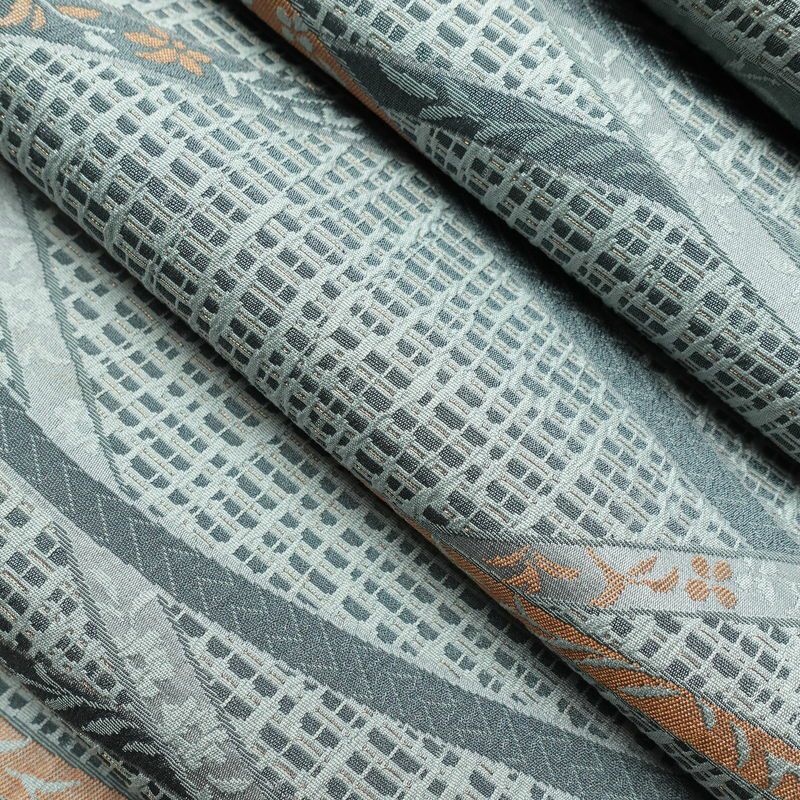 袋帯 全通柄 美品 時の音彩 一般用 正絹 古典柄 青・紺_画像19