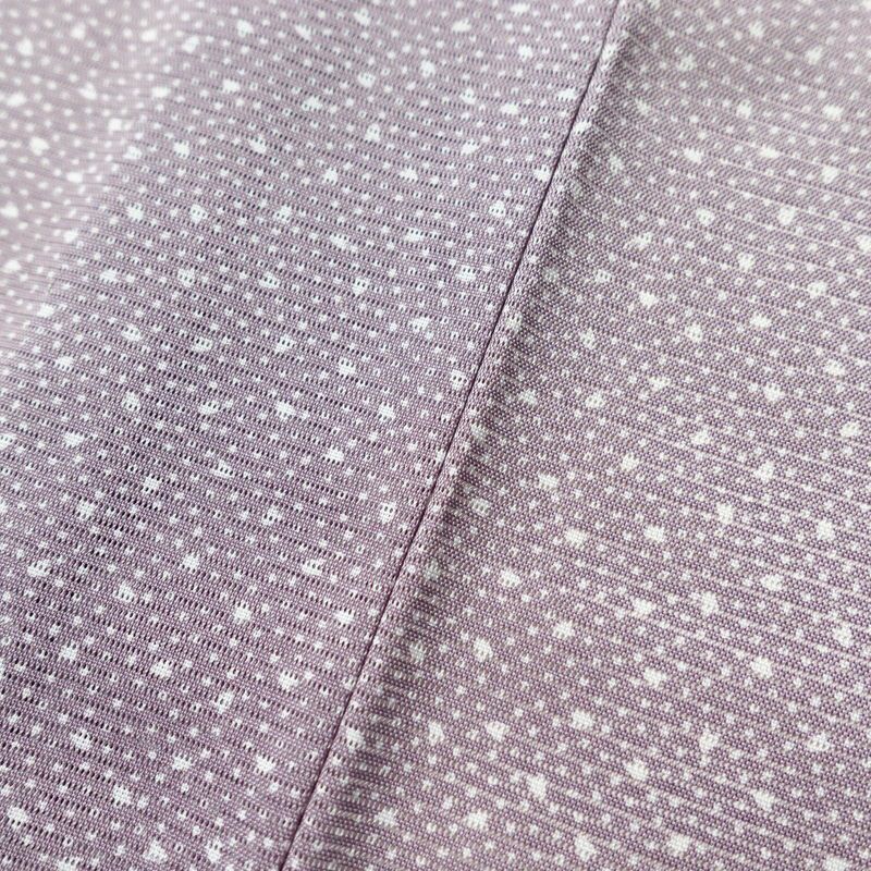 盛夏 絽 良品 夏用 着物 ポリエステル 幾何学柄・抽象柄 単衣仕立て 身丈152.5cm 裄丈63.5cm 紫・藤色_画像8