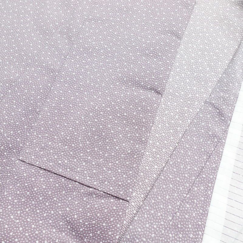 盛夏 絽 良品 夏用 着物 ポリエステル 幾何学柄・抽象柄 単衣仕立て 身丈152.5cm 裄丈63.5cm 紫・藤色_画像15