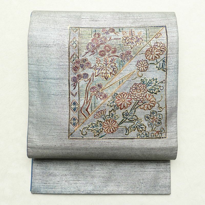 袋帯 六通柄 フォーマル用 正絹 古典柄 箔 金糸 銀糸 帯 金・銀 | 六通