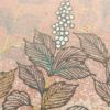 袋帯 太鼓柄 良品 紬地 落款入り 一般用 正絹 木の葉・植物柄 金彩 ピンク_画像3