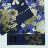 袋帯 未仕立て品 六通柄 美品 証紙あり 振袖用 正絹 花柄 桜 青・紺_画像14