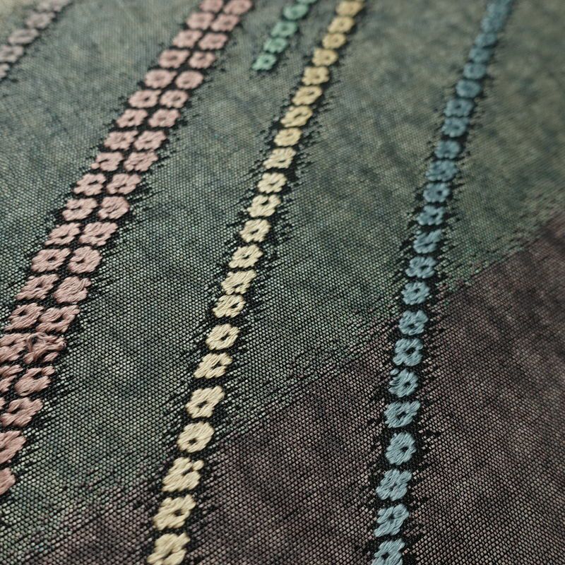 袋帯 用美錦 渡文 六通柄 一般用 正絹 古典柄 多色使い_画像4