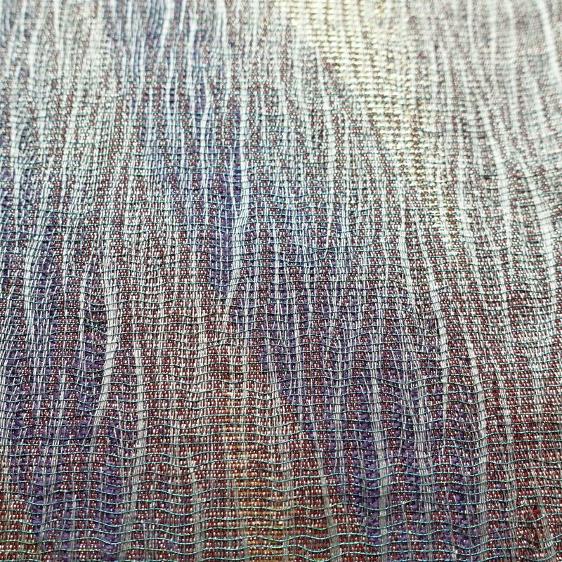 袋帯 六通柄 すくい織 フォーマル用 正絹 流水・波柄 多色使い_画像6